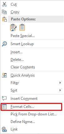 Định dạng dữ liệu trong Excel