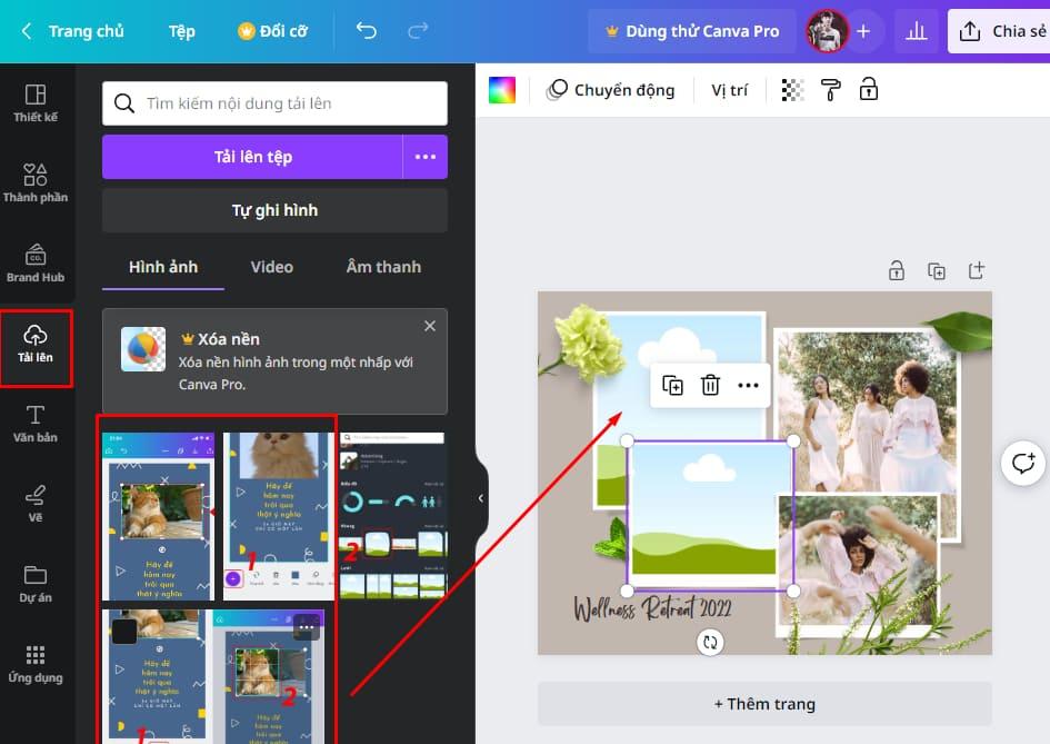 Ghép ảnh vào khung nghệ thuật