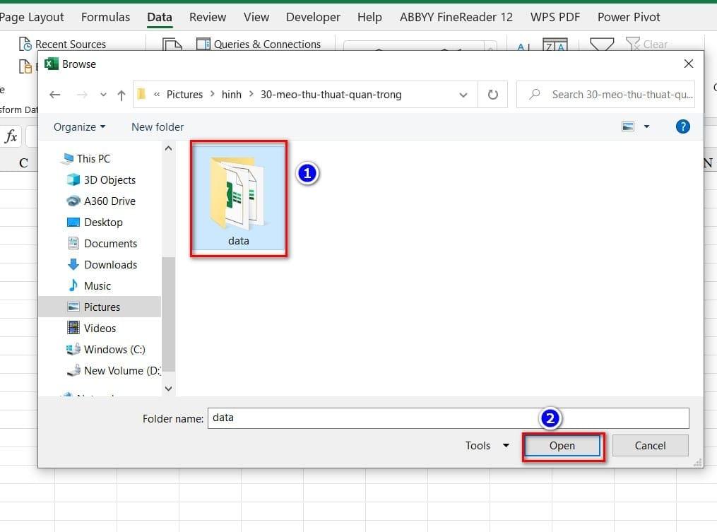 Gộp nhiều file thành một file trong Excel bước 3