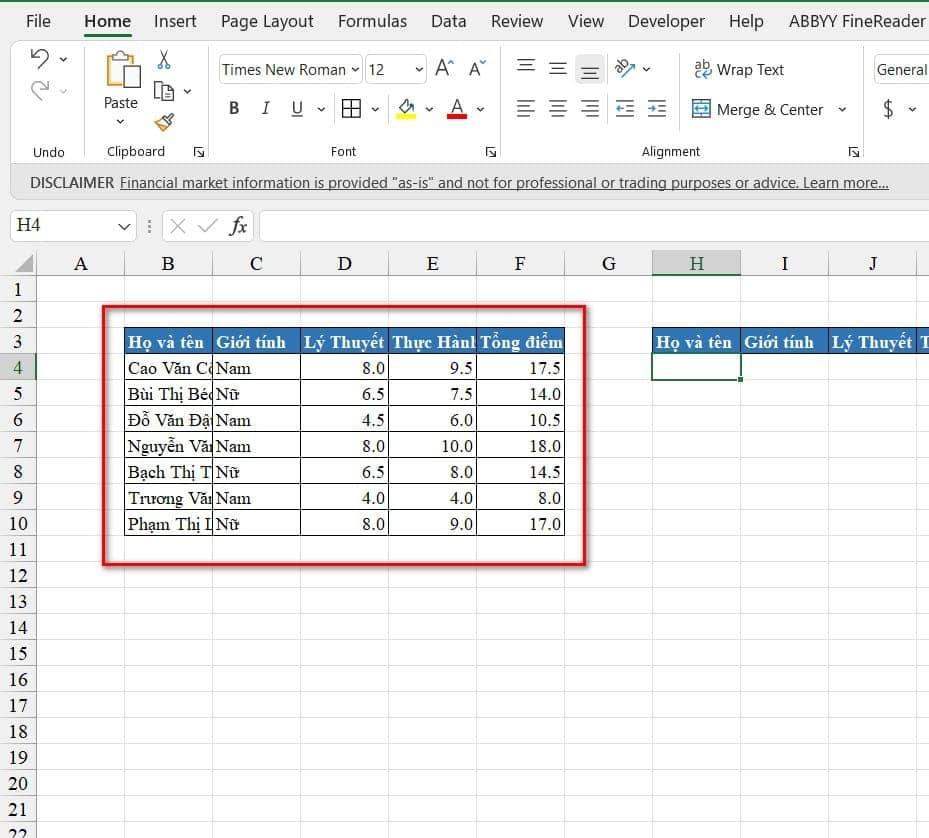 Ví dụ Hàm Vlookup dò tìm dữ liệu theo đối tượng