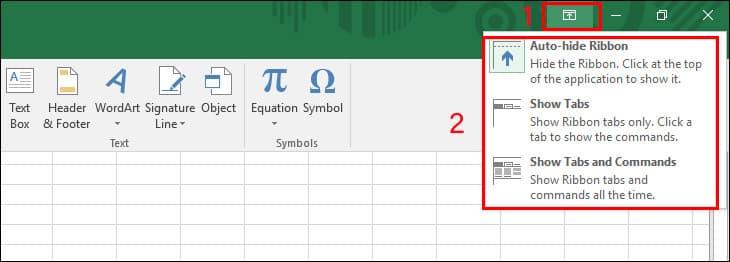 Excel bị mất thanh navigate sheet