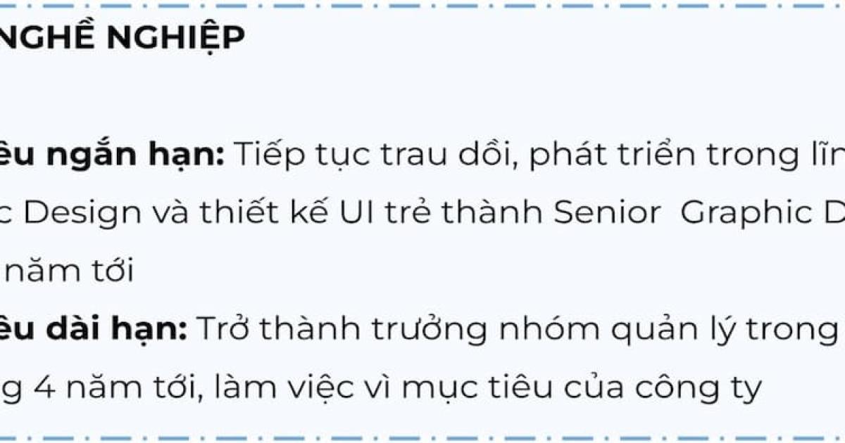 Hướng dẫn cách viết mục tiêu nghề nghiệp trong CV