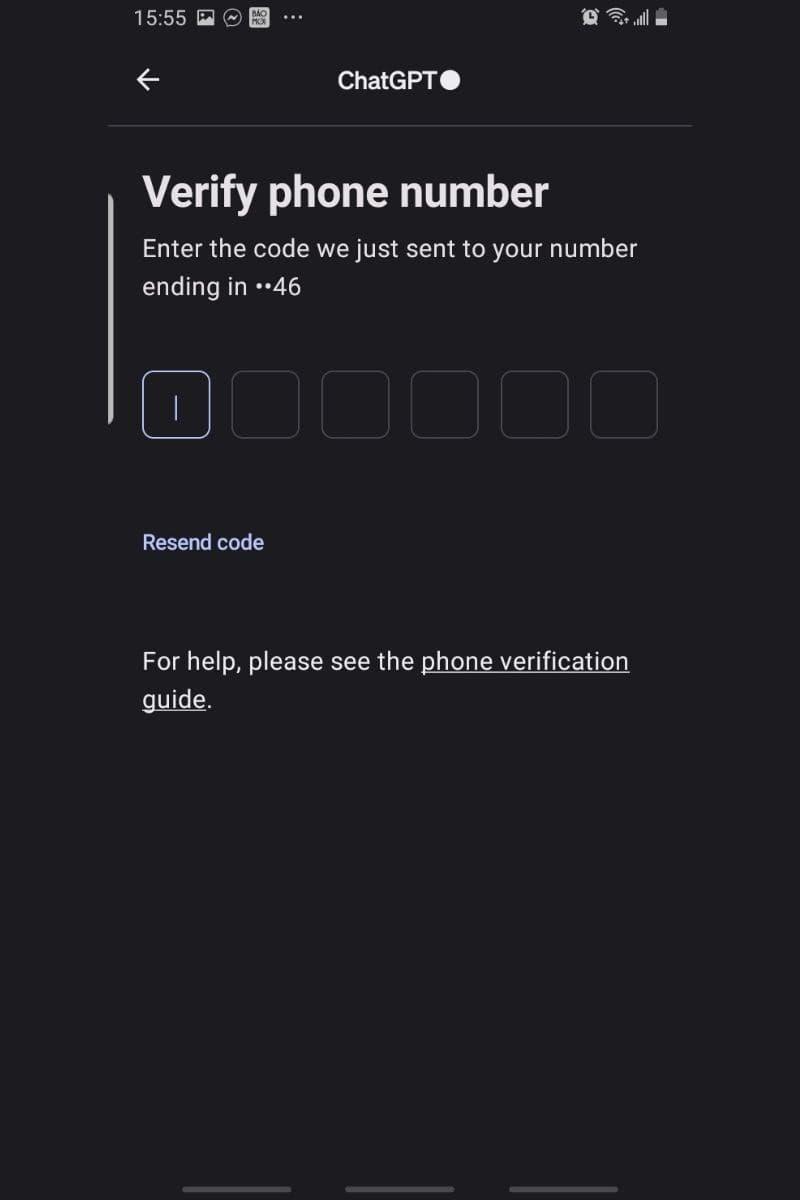 Hướng dẫn tạo tài khoản chatgpt trên điện thoại bước 7