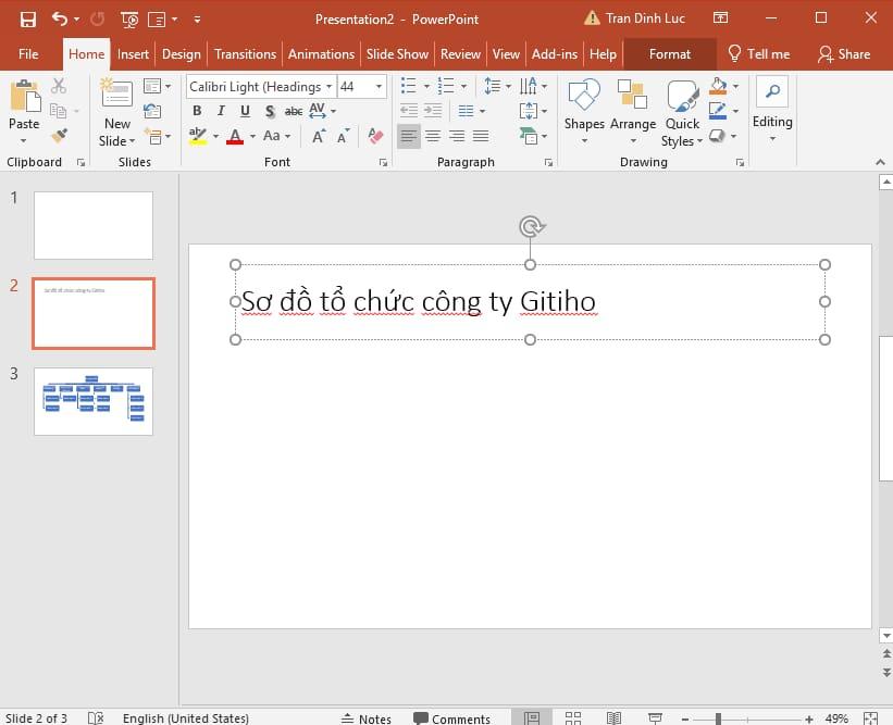 Hướng dẫn vẽ sơ đồ tổ chức trong Powerpoint đơn giản 1