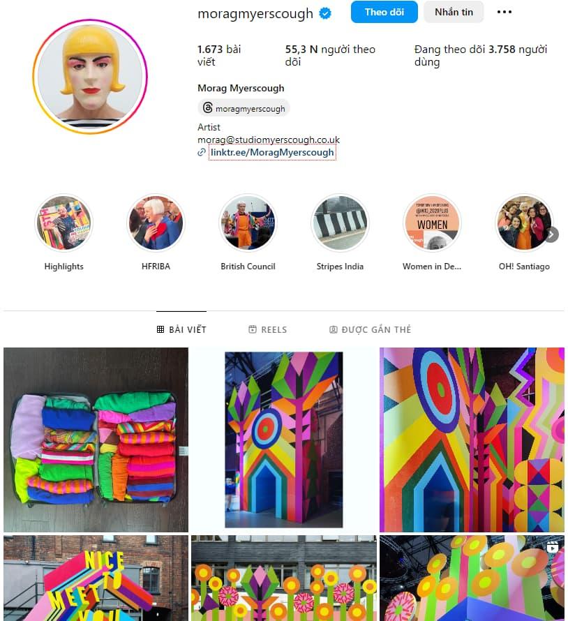 Instagram của Morag Myerscough