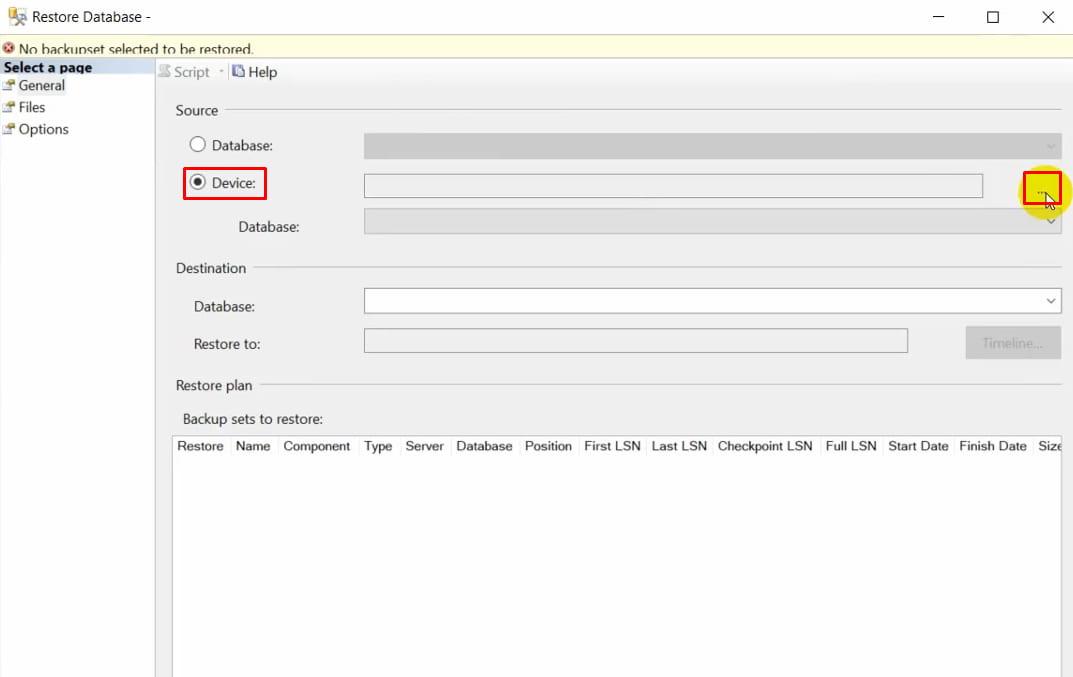 Cách Import File dữ liệu backup vào SQL Server 2