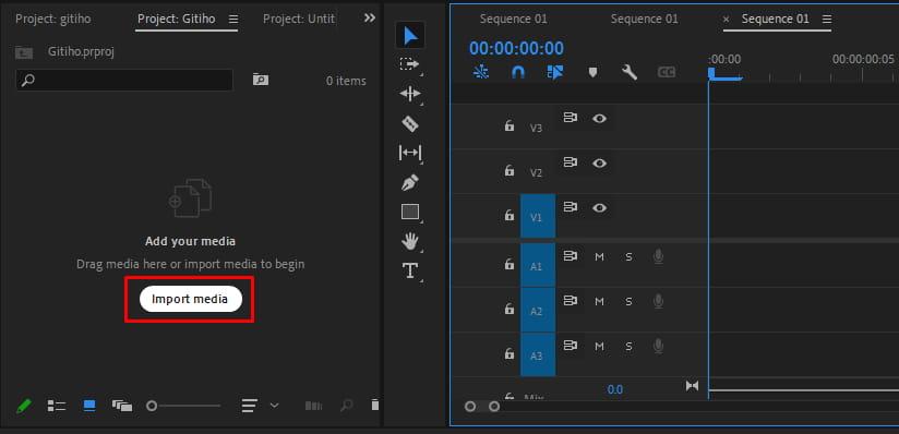 Cách chèn ảnh vào Adobe Premiere 5