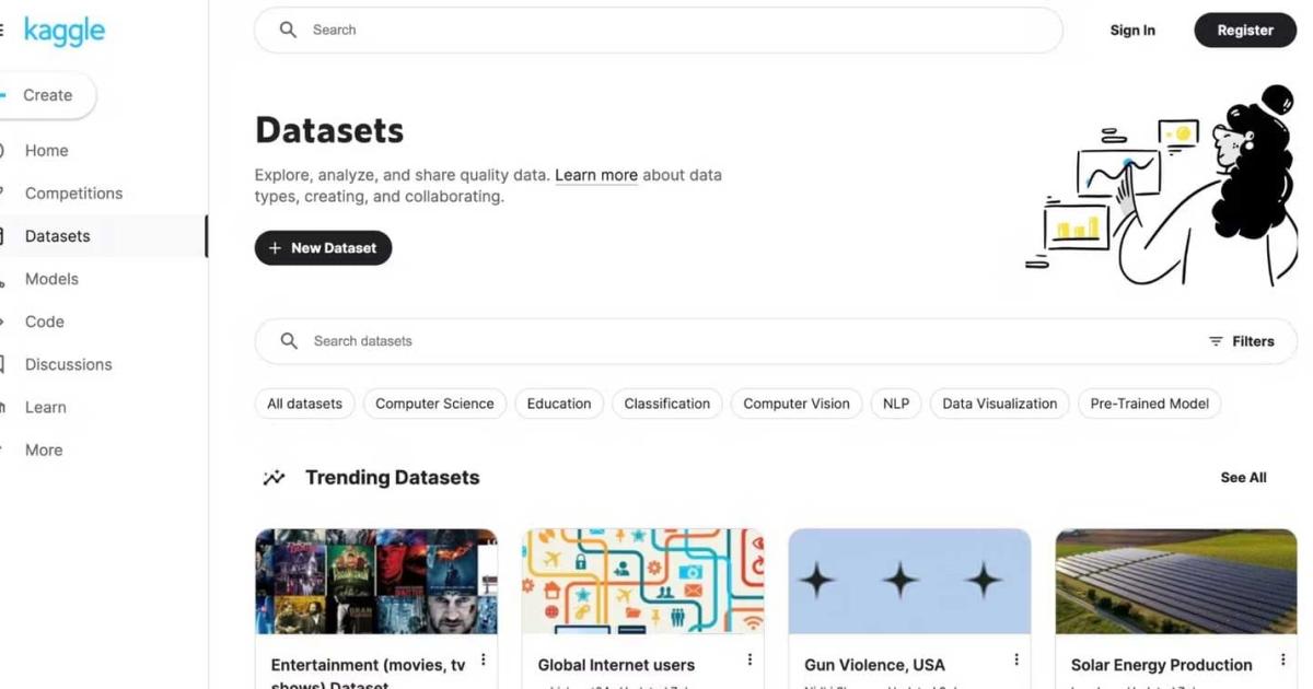 Kaggle - Kho dữ liệu Free