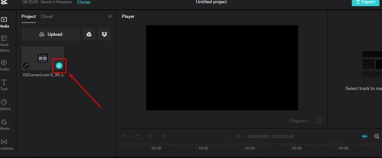 Kéo video vào trình chỉnh sửa