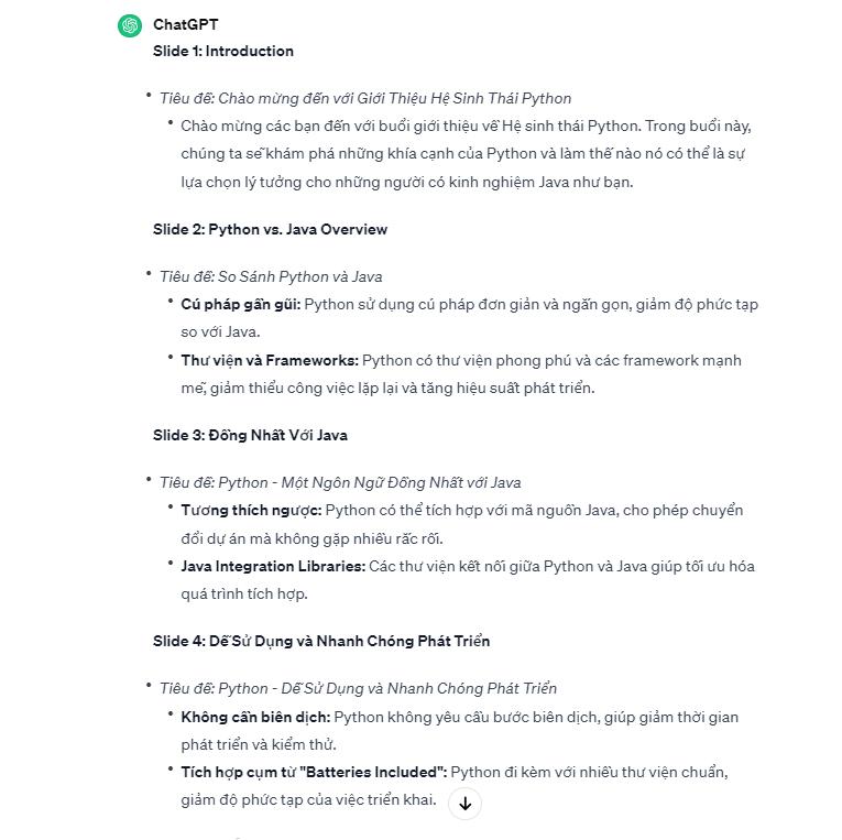 Kết hợp ChatGPT với Word để tạo slide tự động 1