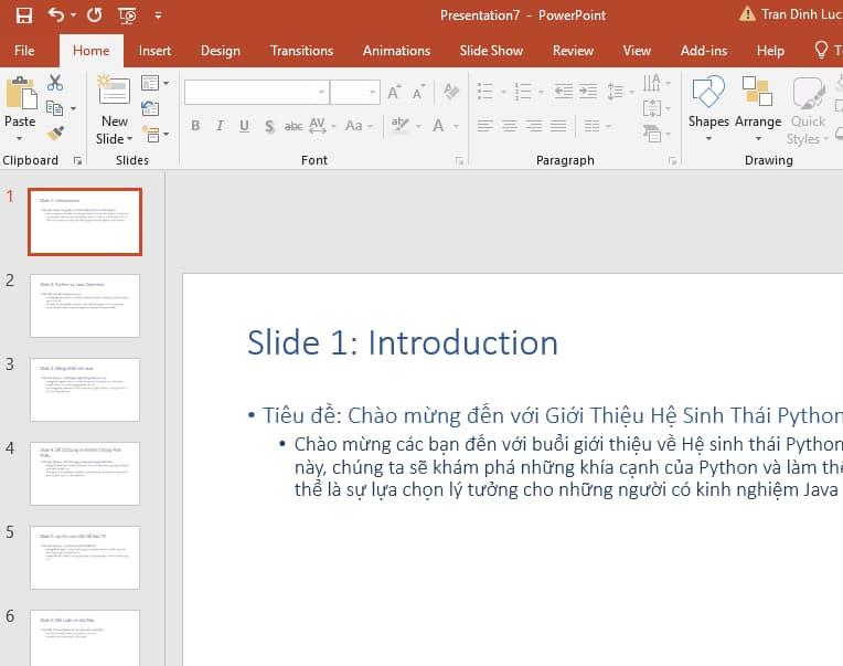 Kết hợp ChatGPT với Word để tạo slide tự động 6