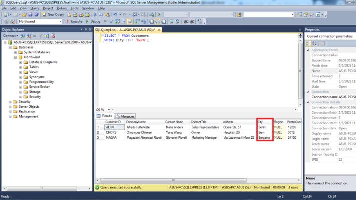 Ký tự Phần trăm %