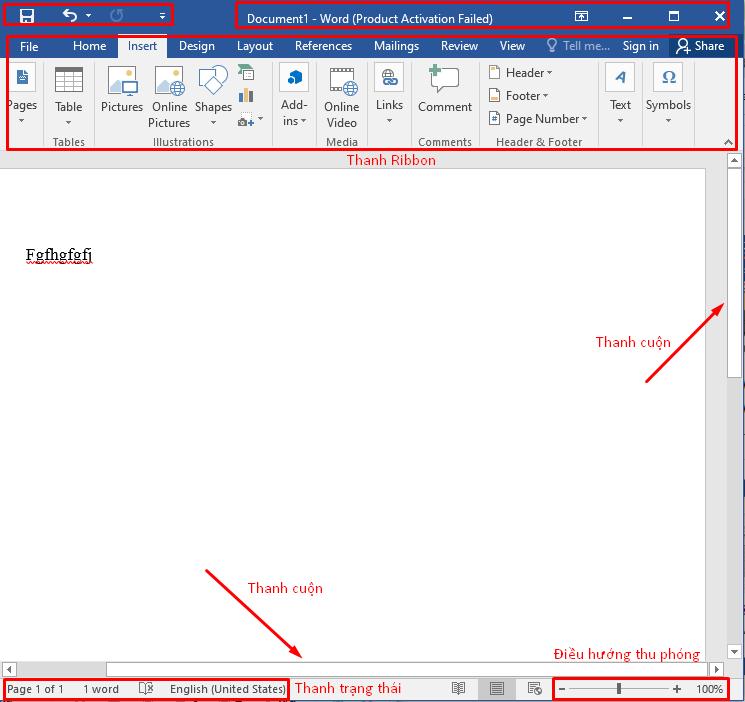 Làm quen với giao diện và tính năng cơ bản của Word