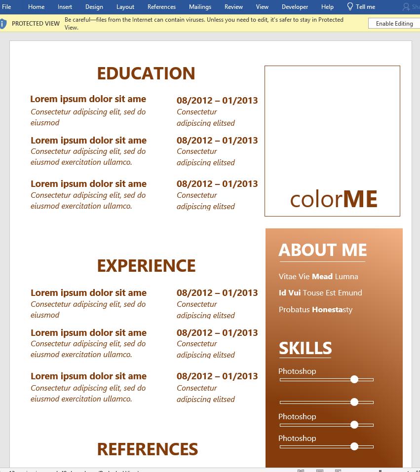 mẫu 12 CV xin việc file Word