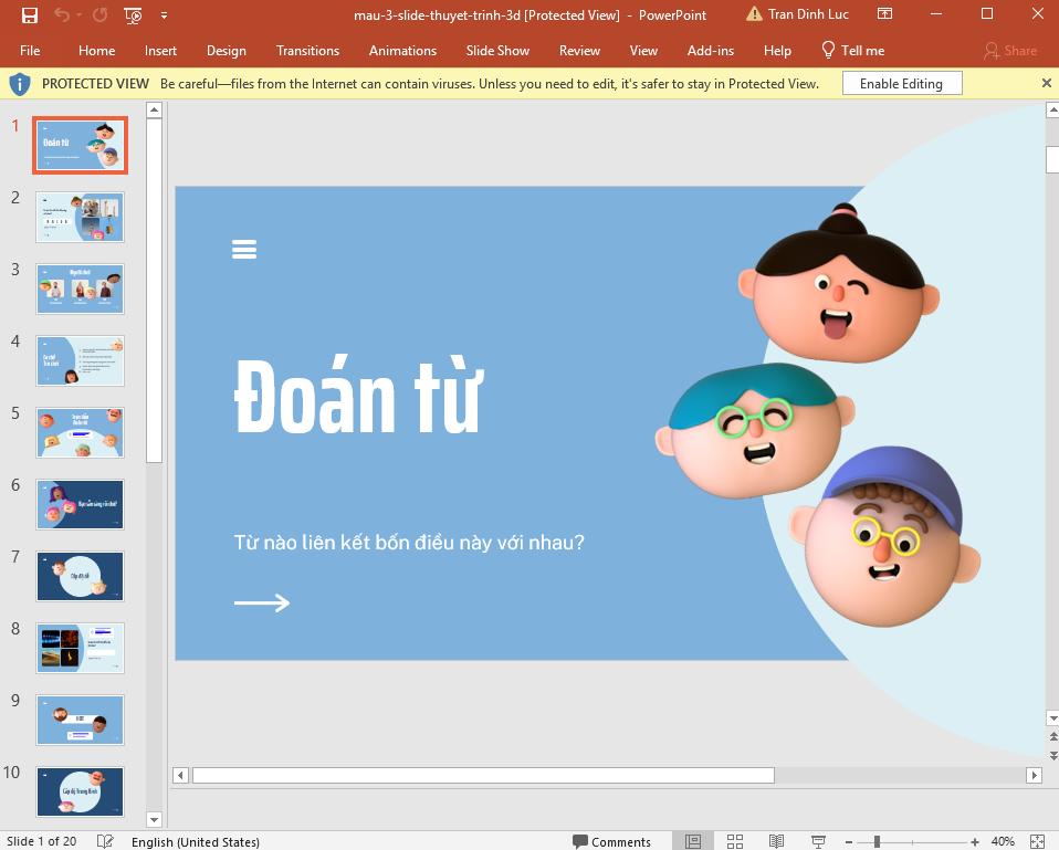 slide powerpoint 3d mẫu 3