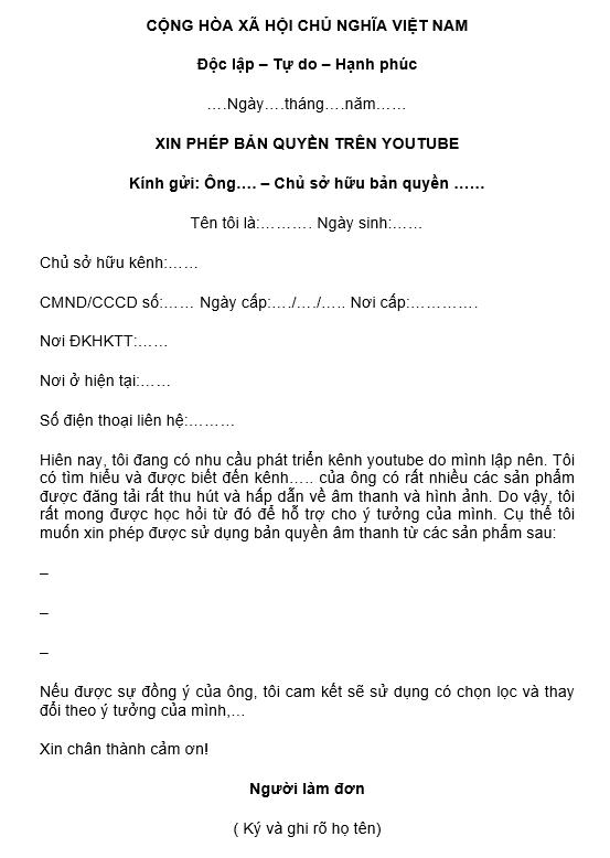 Cách xin phép bản quyền nhạc Youtube cho video đơn giản