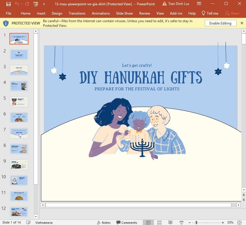 bài thuyết trình Powerpoint về gia đình 6