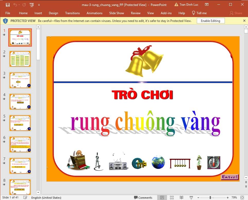 mẫu rung chuông vàng powerpoint 3
