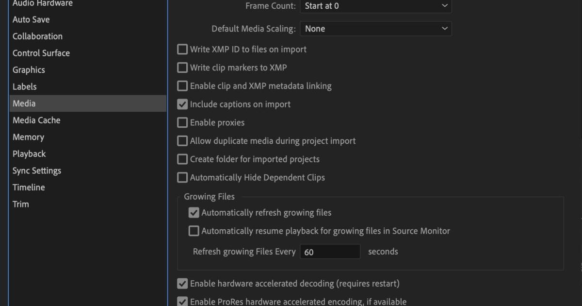 mẹo để tối ưu hiệu suất khi máy chạy Adobe Premiere Pro 3