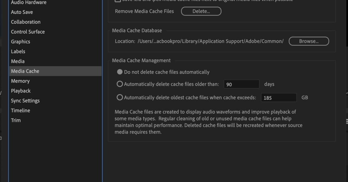 mẹo để tối ưu hiệu suất khi máy chạy Adobe Premiere Pro 4