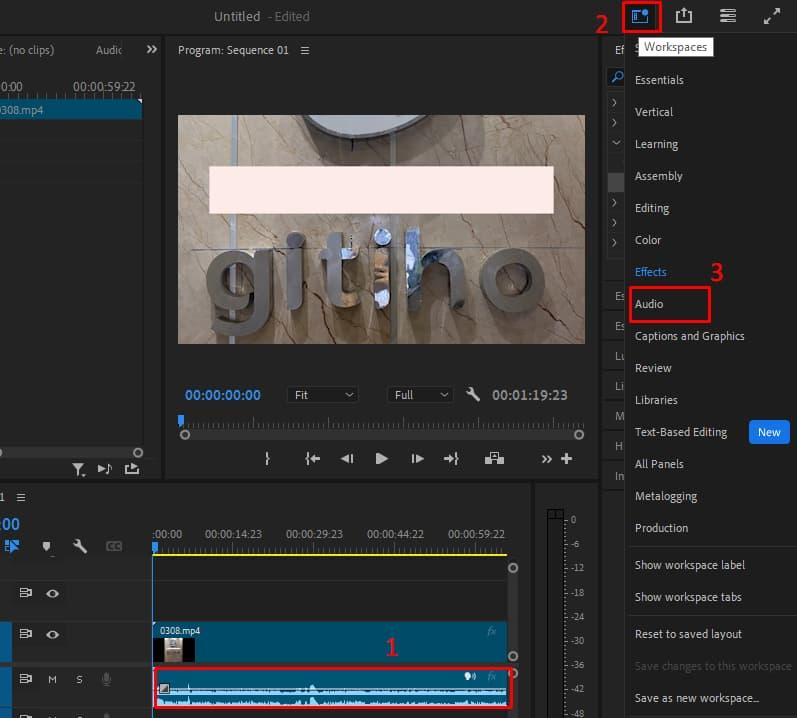 Mở hiệu ứng Denoise để lọc tạp âm - Cách 2 1