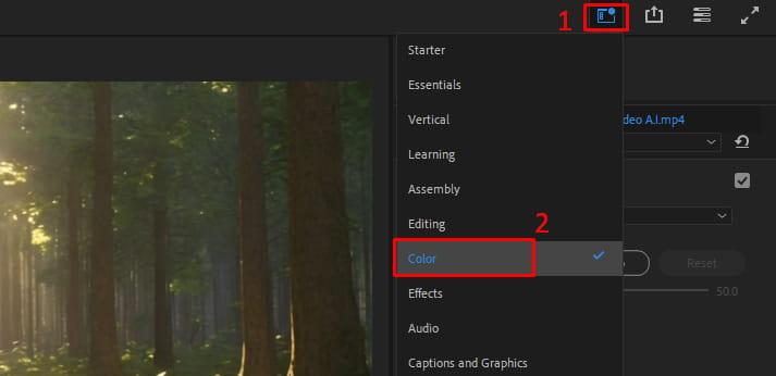 Cách chỉnh màu video trong Premiere 1