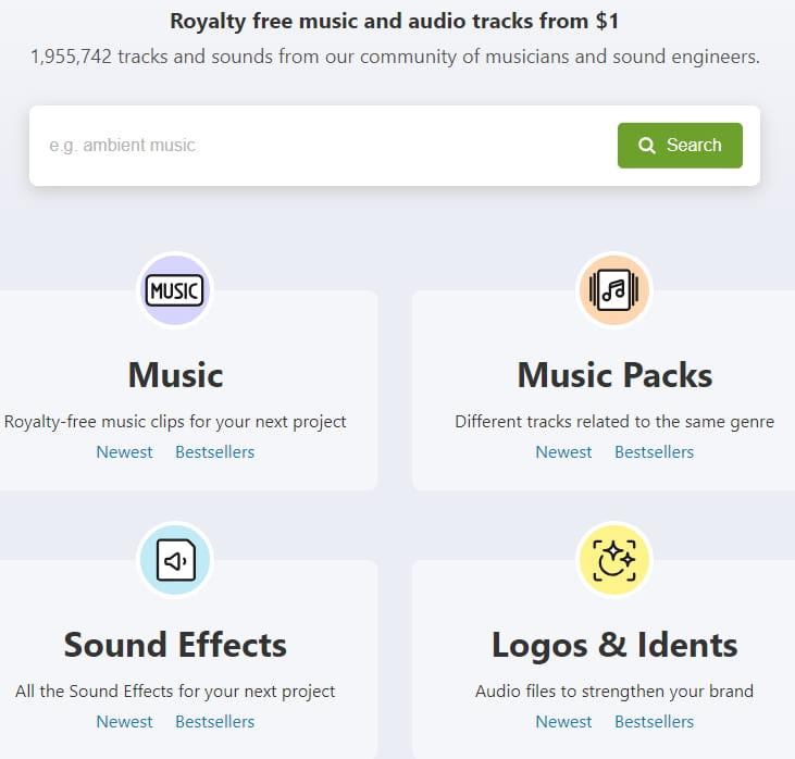 mua nhạc bản quyền Youtube tại AudioJungle