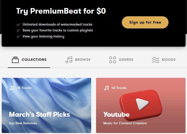 mua nhạc bản quyền Youtube tại PremiumBeat