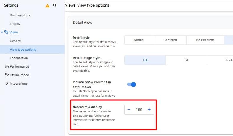 Hiển thị số hàng con bên trong một hàng cha