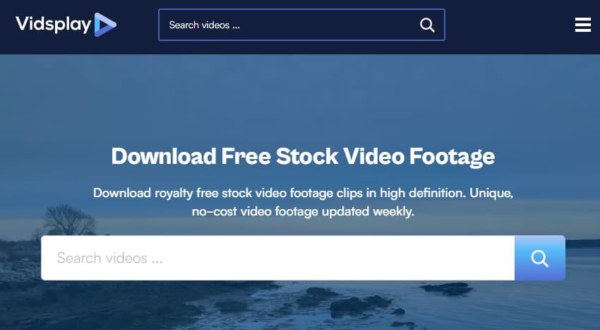 nguồn video miễn phí Vidsplay