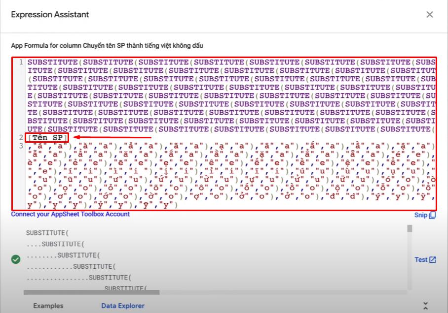 Điền công thức vào ô