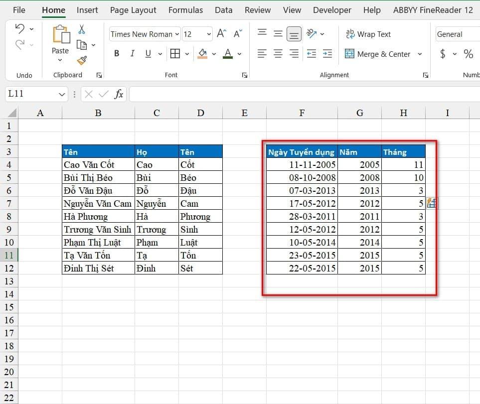 Sử dụng Flash Fill để lặp lại các thao tác trong Excel