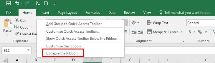 Vào menu Trang đầu trên Excel 365