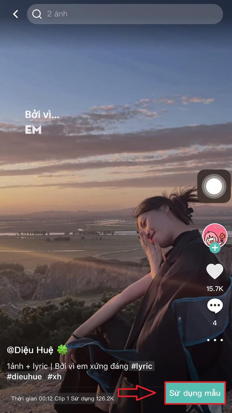 Sử dụng mẫu mà bạn muốn