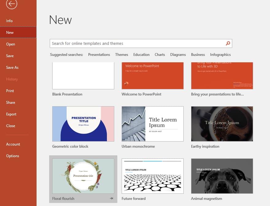Sử dụng Template trong Powerpoint