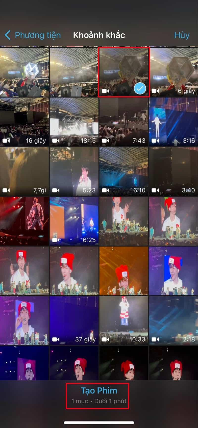 Tách âm thanh ra khỏi video trên iPhone bằng iMovie 2