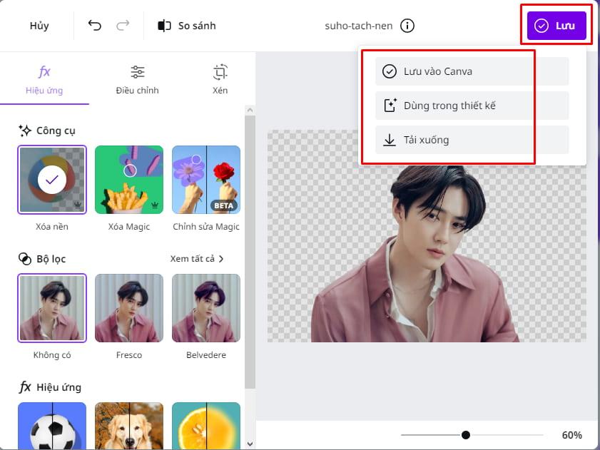 Tải ảnh tách nền về máy