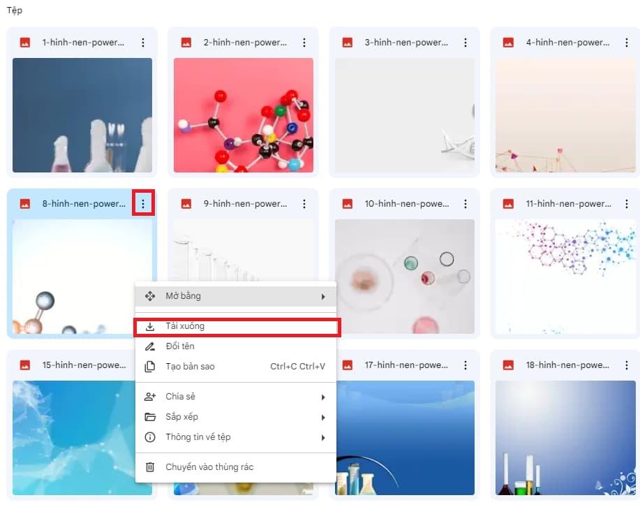 Tải một hình nền Powerpoint hóa học