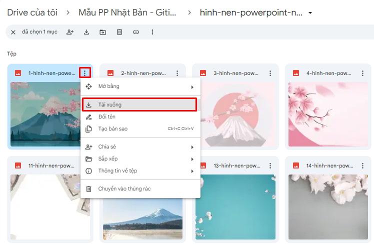 Cách tải hình nền Powerpoint trên drive