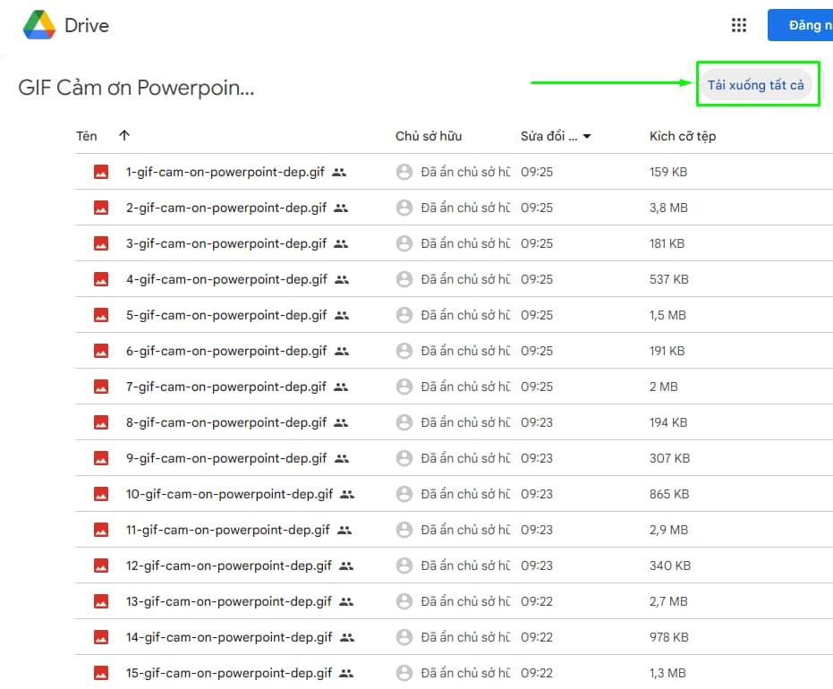 Tải xuống tất cả hình động cảm ơn cho Powerpoint