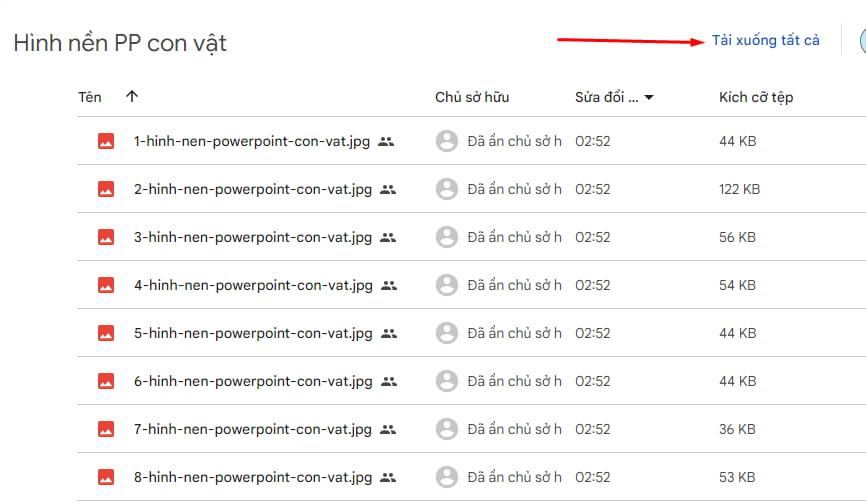 tải toàn bộ ảnh nền Powerpoint con vật