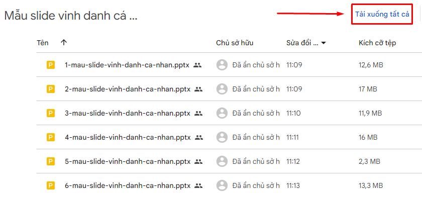 tải mẫu slide vinh danh cá nhân tất cả