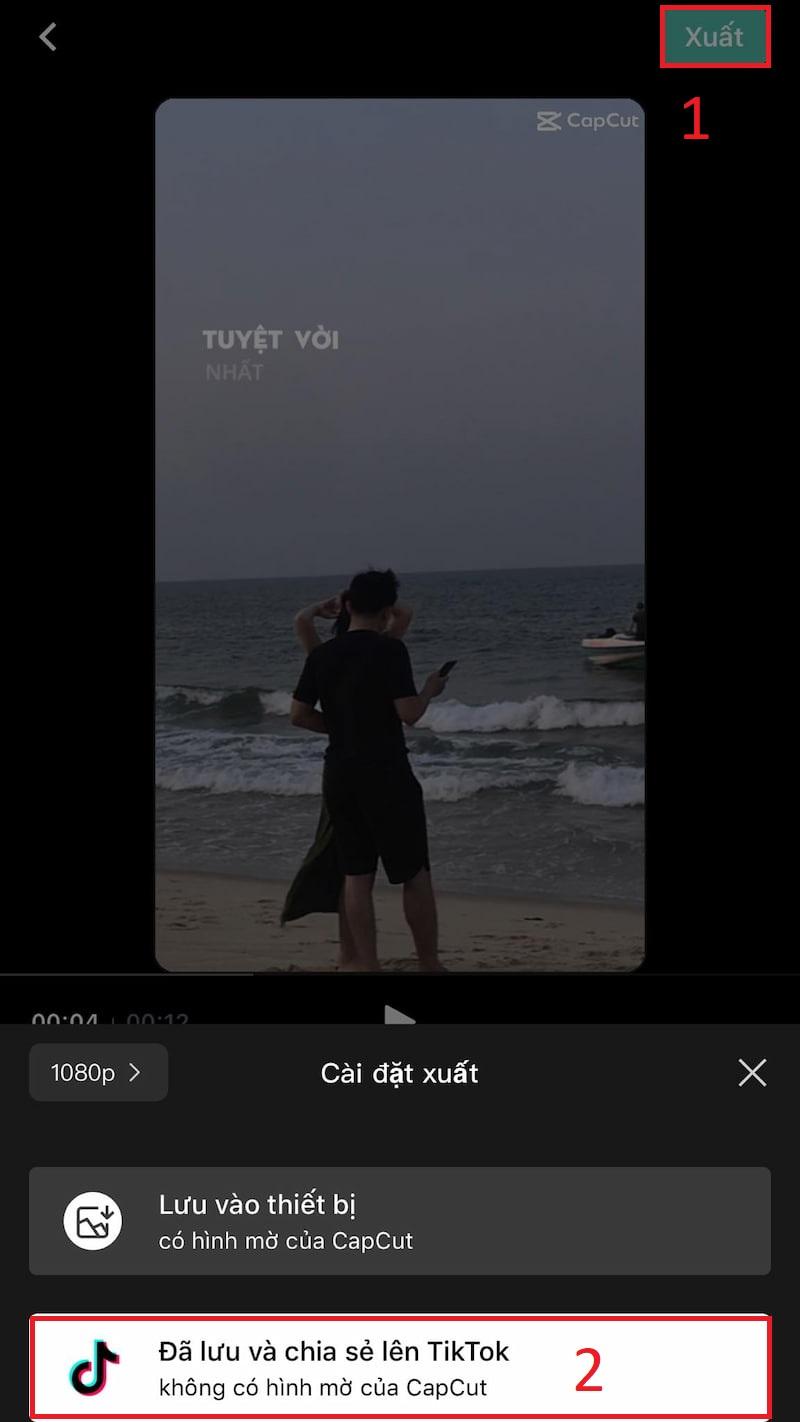 Tải video Capcut không logo