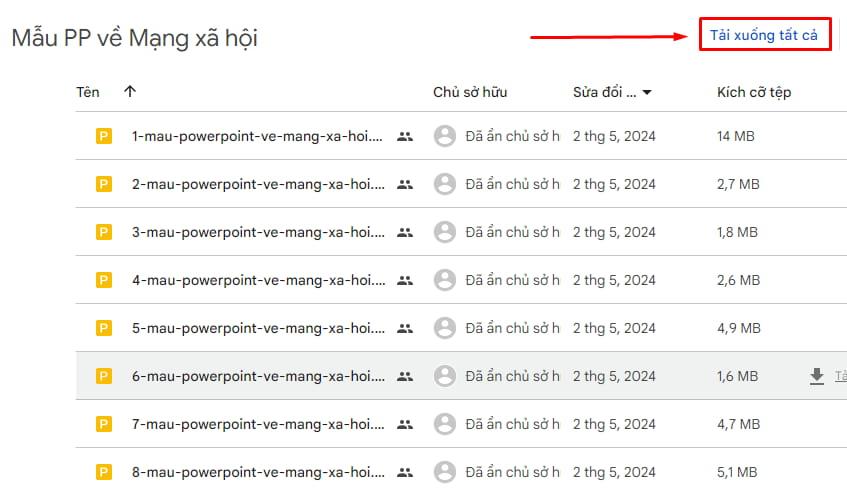 Cách tải tất cả các mẫu slide mạng xã hội trên về máy