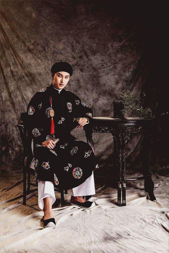 tạo dáng chụp ảnh tết cho nam 3