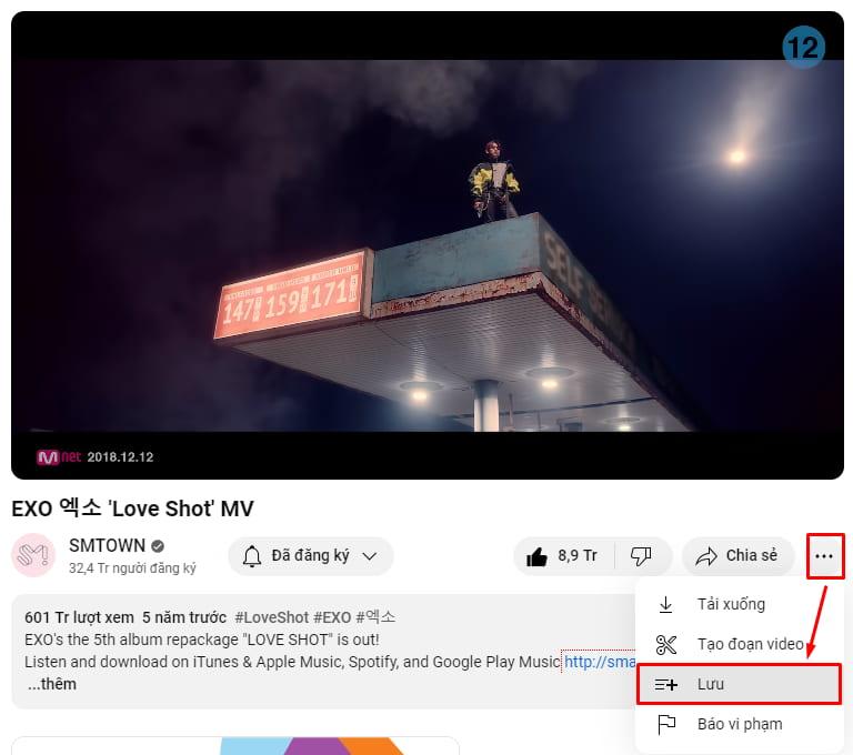 Tạo danh sách phát youtube trên máy tính 1