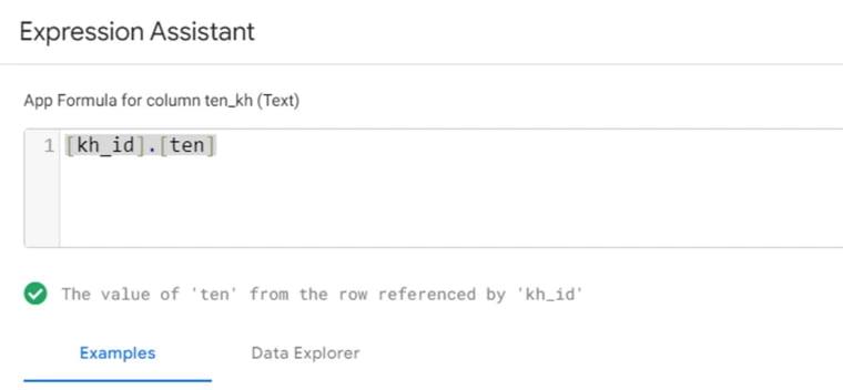 Lấy thông tin từ bảng cha cho bảng con