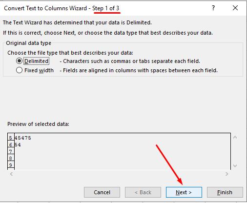 Sử dụng TEXT TO COLUMNS để định dạng Text trong Excel 2