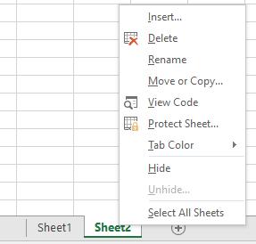 Thao tác với bảng tính trong Excel