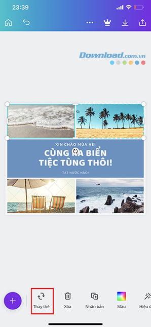 Thay thế ảnh có sẵn bằng ảnh cần ghép